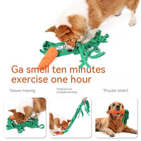 HKM-8858941 Durable Orange Polyester Dog Toy Vegetable Carrot - Fun Playtime Accessory