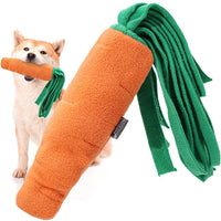 HKM-8858941 Durable Orange Polyester Dog Toy Vegetable Carrot - Fun Playtime Accessory