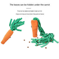 HKM-8858941 Durable Orange Polyester Dog Toy Vegetable Carrot - Fun Playtime Accessory