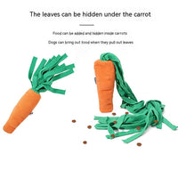 HKM-8858941 Durable Orange Polyester Dog Toy Vegetable Carrot - Fun Playtime Accessory