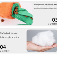 HKM-8858941 Durable Orange Polyester Dog Toy Vegetable Carrot - Fun Playtime Accessory