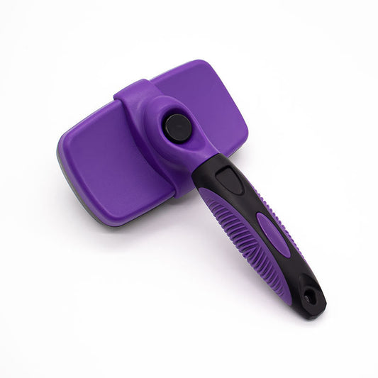 HKM-8859709 Minimalist Plastic Dog Comb Brush in Various Colors