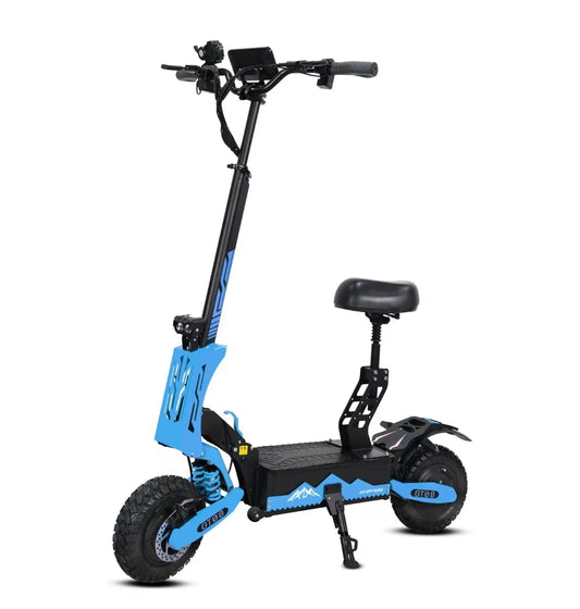 HKM-886035 5600W Dual Motor Electric Scooter with 60V 27Ah Battery, Foldable Design, Long Range & Removable Seat