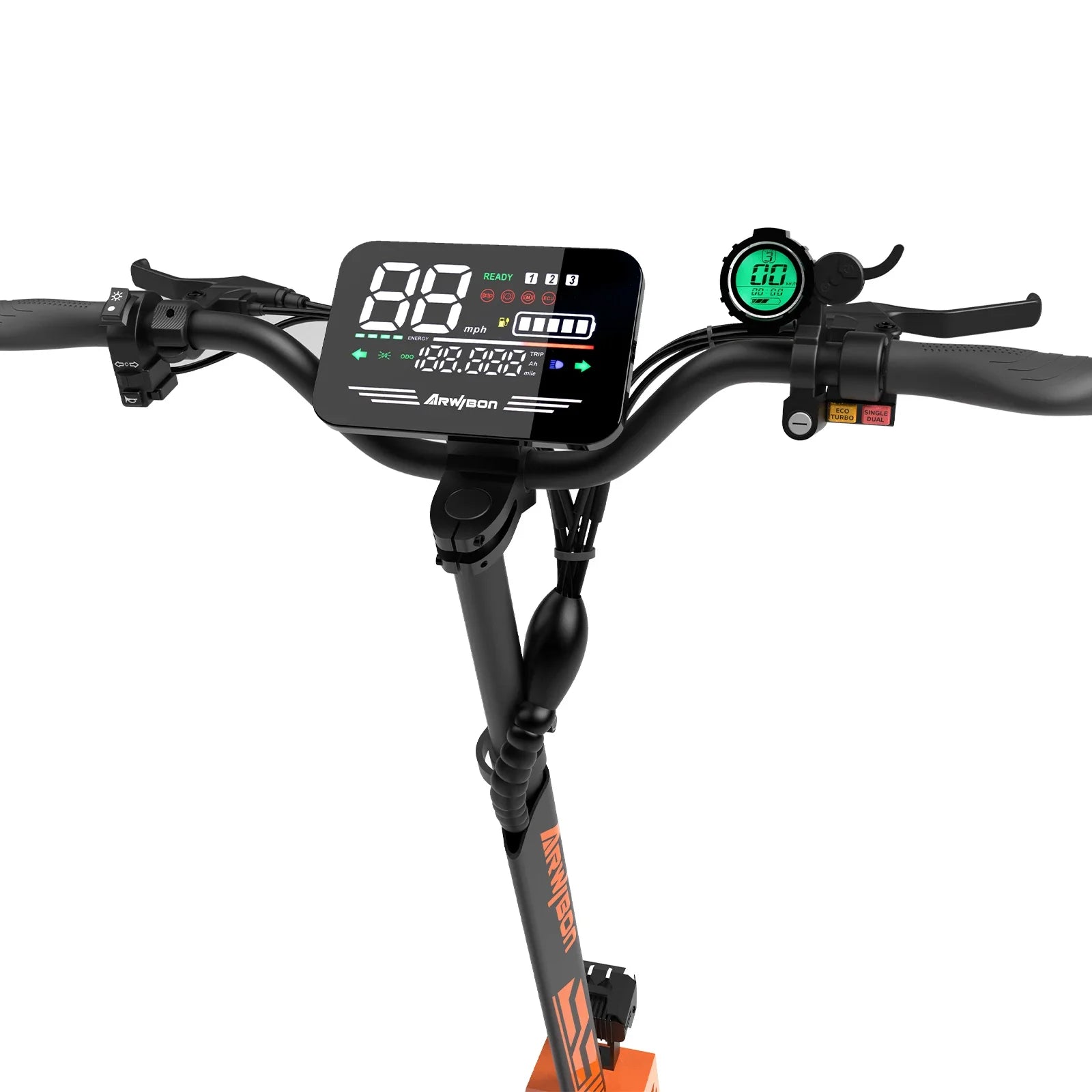 HKM-886035 5600W Dual Motor Electric Scooter with 60V 27Ah Battery, Foldable Design, Long Range & Removable Seat