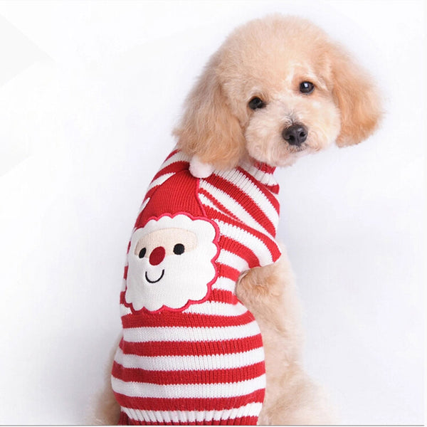 HKM-8861885 Christmas Pompom Sweater for Small Dogs - Cozy Acrylic Design