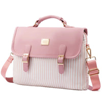 HKM-886227 Spacious 15.6 Inch Laptop Shoulder Bag for Women - Stylish Canvas Office Handbag