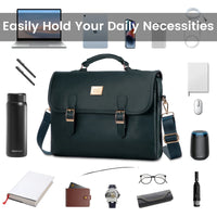 HKM-886227 Spacious 15.6 Inch Laptop Shoulder Bag for Women - Stylish Canvas Office Handbag