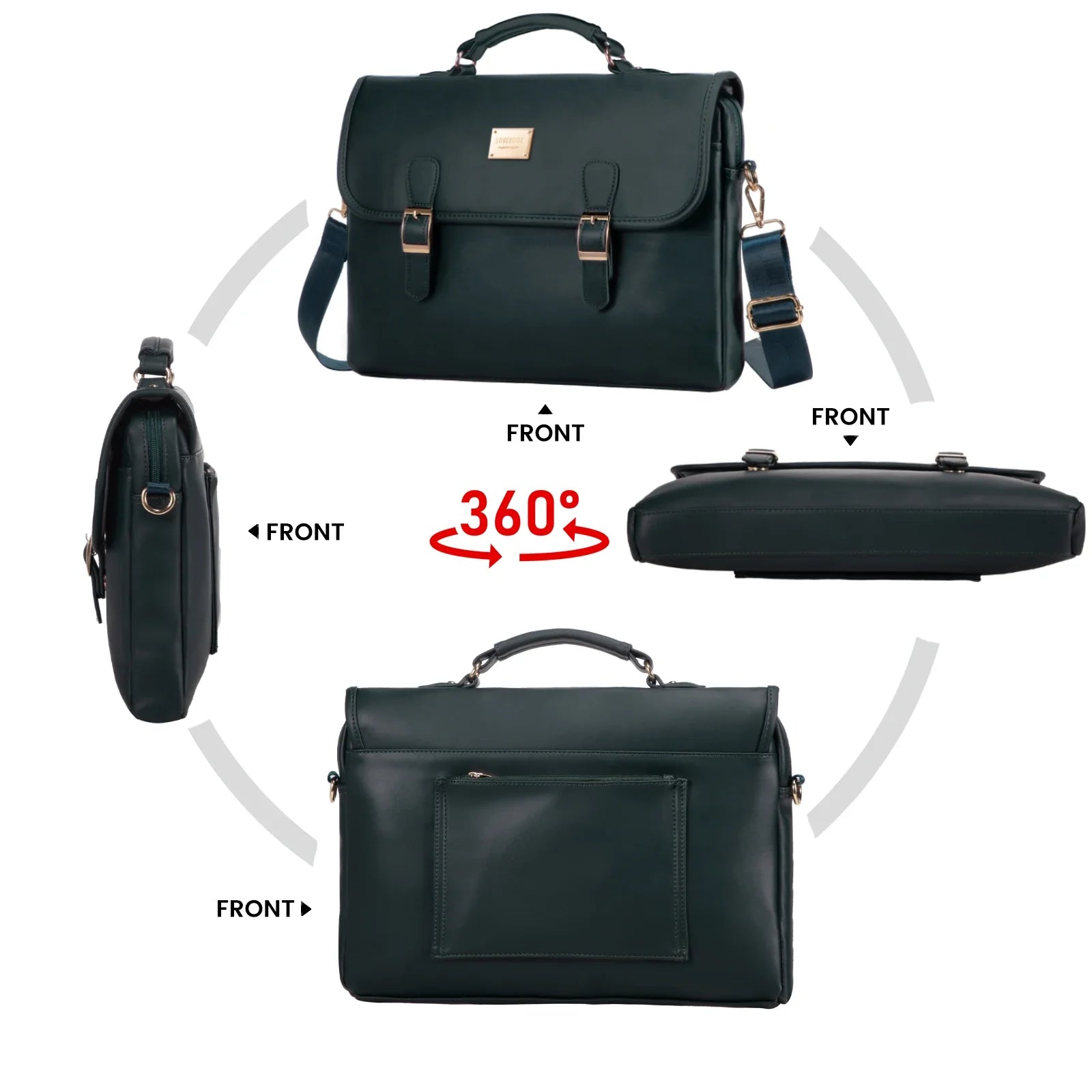 HKM-886227 Spacious 15.6 Inch Laptop Shoulder Bag for Women - Stylish Canvas Office Handbag