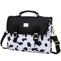 HKM-886227 Spacious 15.6 Inch Laptop Shoulder Bag for Women - Stylish Canvas Office Handbag