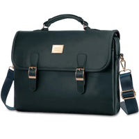 HKM-886227 Spacious 15.6 Inch Laptop Shoulder Bag for Women - Stylish Canvas Office Handbag