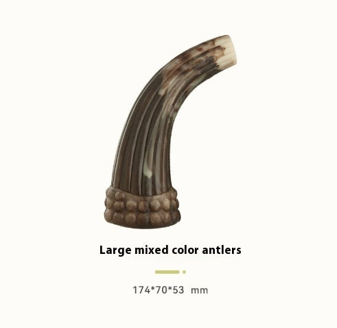 HKM-8862525 Ox Horn Chewing Toy for Dogs - Durable TPU Teeth Grinding Rods