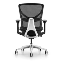HKM-886291 Ergonomic Mid Back Office Chair with Lumbar Support - Contemporary PU Revolving Design