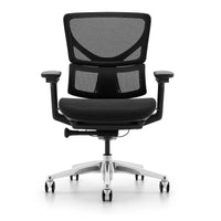 HKM-886291 Ergonomic Mid Back Office Chair with Lumbar Support - Contemporary PU Revolving Design