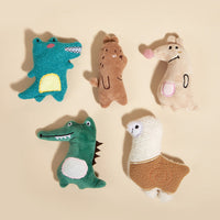 HKM-8863549 Plush Catnip Toy Set with Bite-Resistant and Scratch-Resistant Features - Includes Chili, Eggplant, Zucchini, Corn, and Carrot
