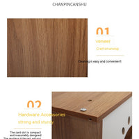 HKM-8863933 Wooden Cat Nest Bedside Table - Stylish Solid Wood Pet Bed for Cats