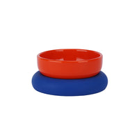 HKM-8864061 Ceramic and Silicone Pet Bowl for Cats - Fun and Colorful Food & Water Dish