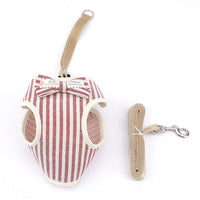 HKM-8864445 Adjustable Dog Chest Strap - Breathable Mesh Pet Vest with Leash in Various Colors