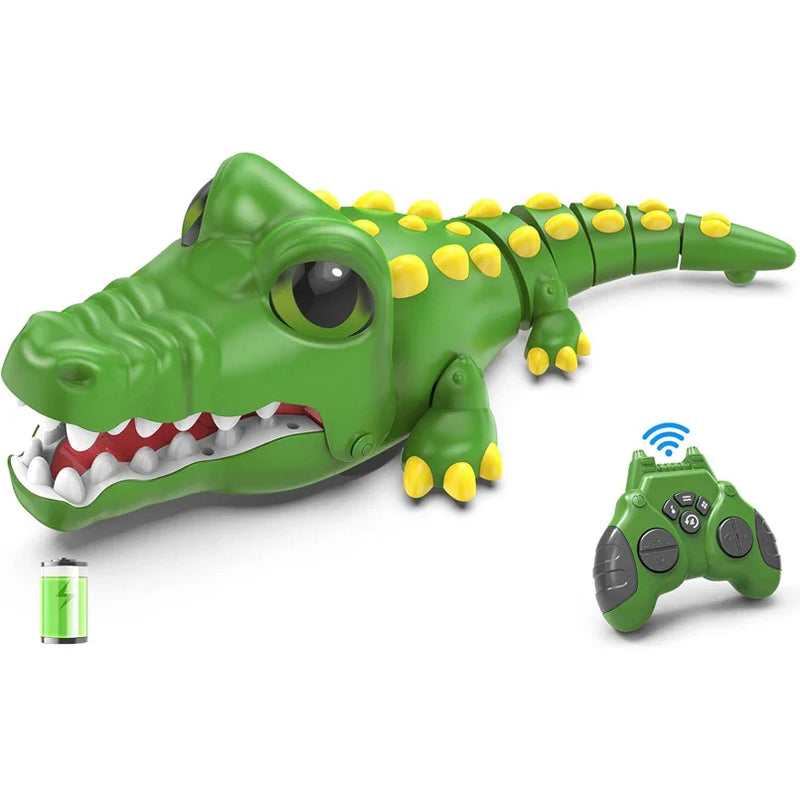 HKM-886483 Rechargeable Remote Control Crocodile Toy Car - 2.4GHz, 30M Range, 4 Channel Fun