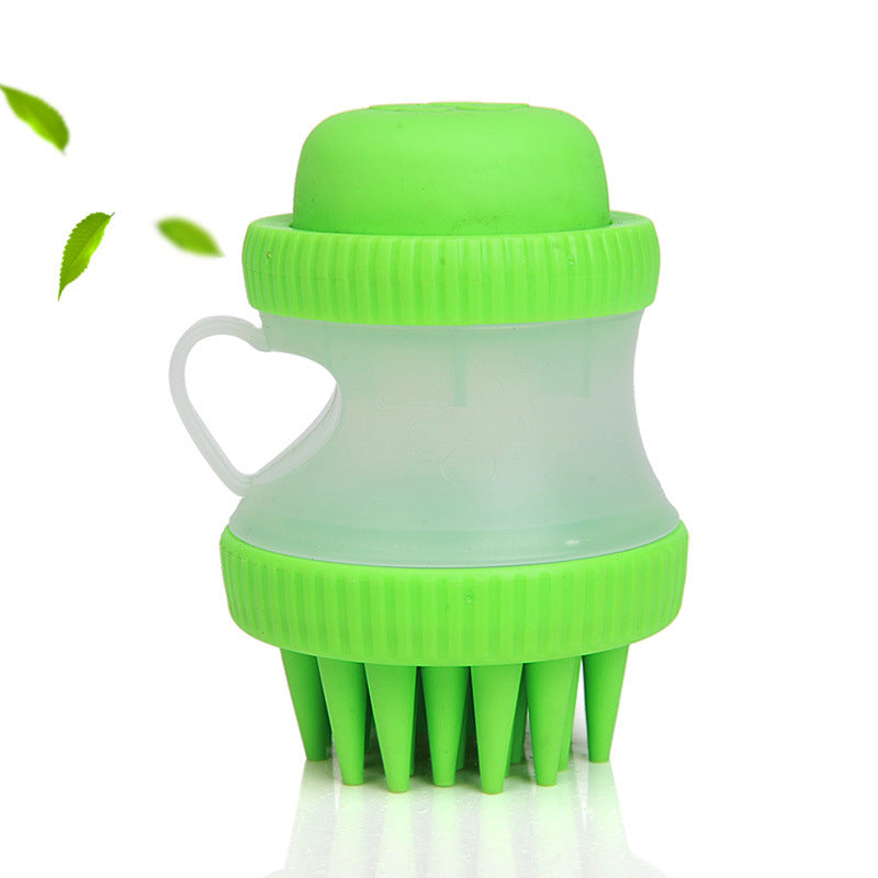 HKM-8865469 Silicone Pet Bathing Brush with Massage Function and 125ml Capacity