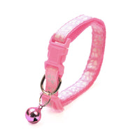 HKM-8865853 Solid Color Nylon Footprints Puppy Bell Collar for Cats - Various Colors Available