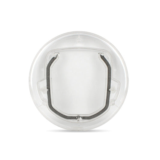 HKM-8867133 Transparent Plastic Cat and Puppy Door with Rotary Switch and 4 Locking Channels - Indoor Use