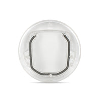 HKM-8867133 Transparent Plastic Cat and Puppy Door with Rotary Switch and 4 Locking Channels - Indoor Use