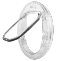 HKM-8867133 Transparent Plastic Cat and Puppy Door with Rotary Switch and 4 Locking Channels - Indoor Use