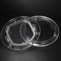 HKM-8867133 Transparent Plastic Cat and Puppy Door with Rotary Switch and 4 Locking Channels - Indoor Use