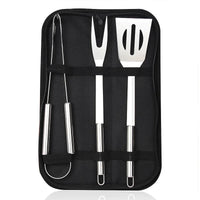 HKM-886867 Portable Stainless Steel BBQ Grilling Tool Set with Oxford Bag - 3/5/7/9 Pieces for Outdoor Cooking