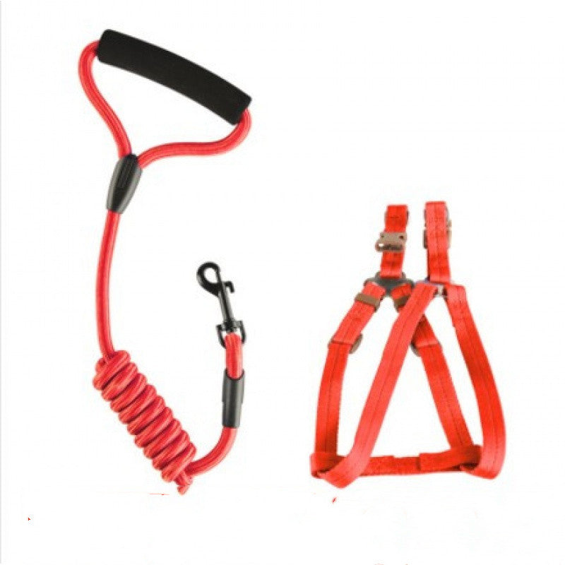 HKM-8869437 Adjustable Dog Leash and Chest Strap - Suitable for Medium to Large Breeds