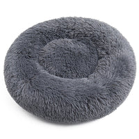 HKM-8869693 Plush Winter Warm Cat & Dog Bed - Cozy Fabric Pet Bed, Various Sizes & Colors