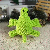 HKM-8870461 Cotton Rope Animal Chew Toy for Dogs - Giraffe, Hippo, Elephant, Duck, Bear, Tiger, Turtle, Alligator, Lion, Squirrel, Octopus, Dinosaur