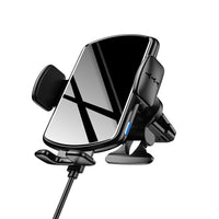 HKM-887059 Wireless Car Charger with Type-C Interface - Cool Black, Starry Gray Model LDY07, 9V Output, 2000mA Charging Current
