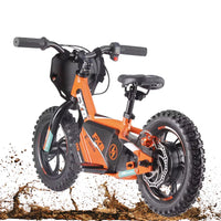 HKM-887251 FXB 12" Electric Balance Bike for Kids, 250W Hub Motor, Aluminum Frame, Safe Non-Pedal Design