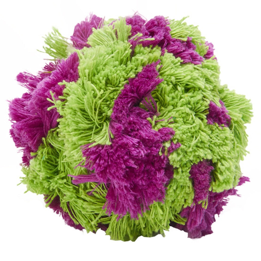 HKM-8872893 Plush Interactive Dog Teething Ball for Chewing and Cleaning Teeth, 15cm Diameter