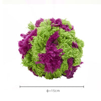 HKM-8872893 Plush Interactive Dog Teething Ball for Chewing and Cleaning Teeth, 15cm Diameter
