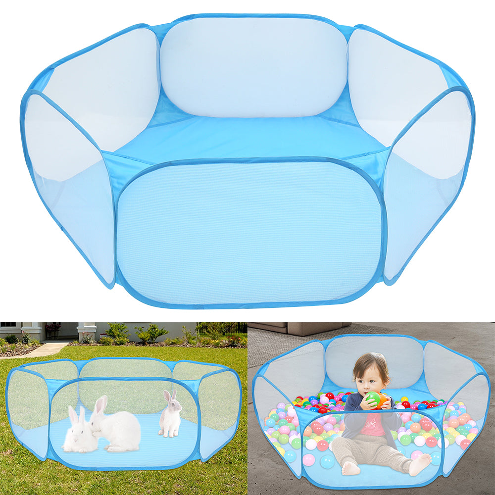 HKM-8874429 Foldable Children's Play Tent with Steel Frame and Waterproof Polyester - Ideal for Indoor and Outdoor Ball Pit Fun