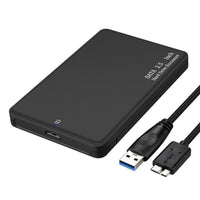 HKM-887507 2.5 Inch USB 3.0 External Hard Drive Enclosure for SATA SSD and Mechanical Drives, Supports Up to 2TB