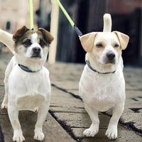 HKM-8875197 Reflective Double-Headed Nylon Dog Leash - Scalable, Durable & Comfortable for Small to Medium Dogs