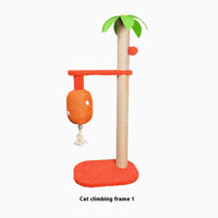 HKM-8875581 Cat Climbing Frame and Sisal Claw Grinding Coconut Tree Pet Toy