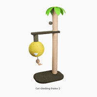 HKM-8875581 Cat Climbing Frame and Sisal Claw Grinding Coconut Tree Pet Toy