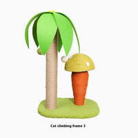 HKM-8875581 Cat Climbing Frame and Sisal Claw Grinding Coconut Tree Pet Toy