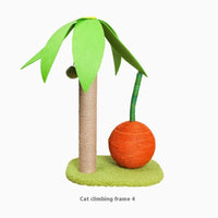 HKM-8875581 Cat Climbing Frame and Sisal Claw Grinding Coconut Tree Pet Toy