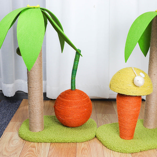 HKM-8875581 Cat Climbing Frame and Sisal Claw Grinding Coconut Tree Pet Toy