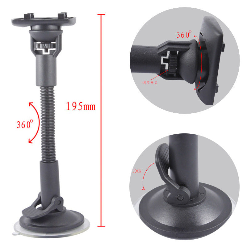 HKM-887699 Adjustable Car Phone Holder for GPS Navigation - Fits 45-115mm Devices