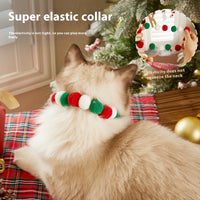 HKM-8877373 Festive Plush Christmas Pet Collars - Santa, Tree, Elk, Candy & Shoes