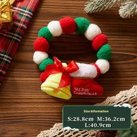 HKM-8877373 Festive Plush Christmas Pet Collars - Santa, Tree, Elk, Candy & Shoes
