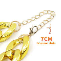 HKM-8878013 Monochrome Dog Collar Necklace for Small and Medium Pets - Tuhao Gold, Platinum, Rose Gold - 35cm with Extension Chain