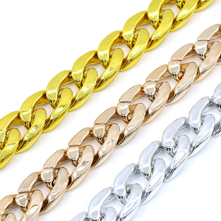 HKM-8878013 Monochrome Dog Collar Necklace for Small and Medium Pets - Tuhao Gold, Platinum, Rose Gold - 35cm with Extension Chain