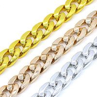 HKM-8878013 Monochrome Dog Collar Necklace for Small and Medium Pets - Tuhao Gold, Platinum, Rose Gold - 35cm with Extension Chain